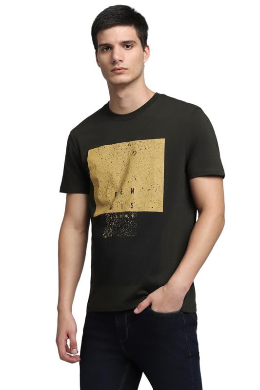Image of Dennis Lingo Men's Cotton Crew Neck Graphic Print Regular Fit T-Shirts