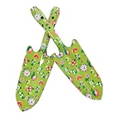 TOYZFRIENDY 2 Stück Blumenkellen aus Robustem Eisen mit Bedrucktem Design Kleine Gartenschaufeln...