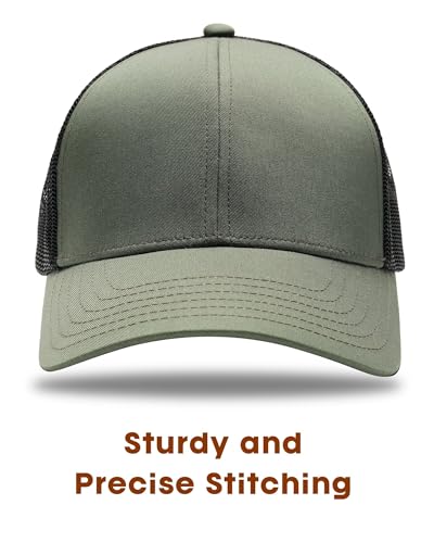 Image of FURTALK Mens Trucker Hat Structured Mesh Baseball Cap Adjustable Classic Mens Hat