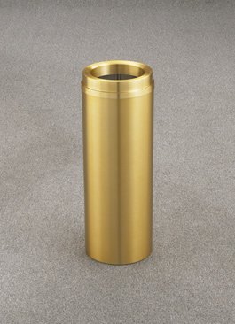 Glaro Inc. Glaro 12 Gallon Waste Receptacle w/Funnel Top, Satin Brass - F1232BE