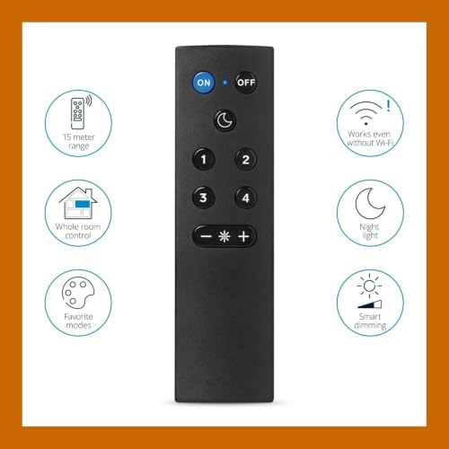 Image of WiZ Connected Remote Light Switch, Works with All WiZ Products, Turn Lights On or Off, Brighten or Dim Room, Control Switch, (Pack of 6)