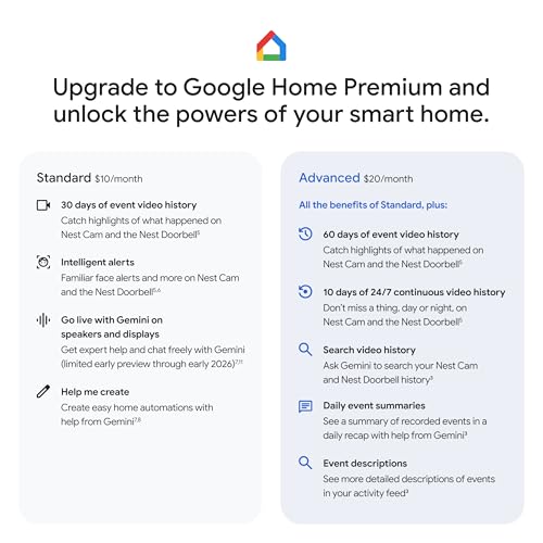 Google Nest Doorbell (Wired, 3rd Gen) - 2K Video, Live View - 2025 - Hazel - image 8