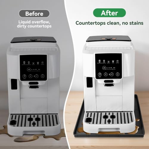 Inwee Unterlage Silikonmatte für Kaffeemaschinen, Anti-Rutsch Wasserdicht Silikonmatte für Kaffeevollautomat Barista Zubehör… – Ansicht 4
