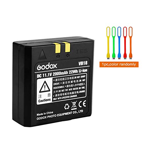 Godox Vb18 Rechargeable Li-Ion Battery V850,V850Ii,V860, V860Ii-N, V860Ii-C, V860Ii-S, V860Ii-F, V860Ii-O Speedlite Flash With Conxtrue Usb Led #TOP1