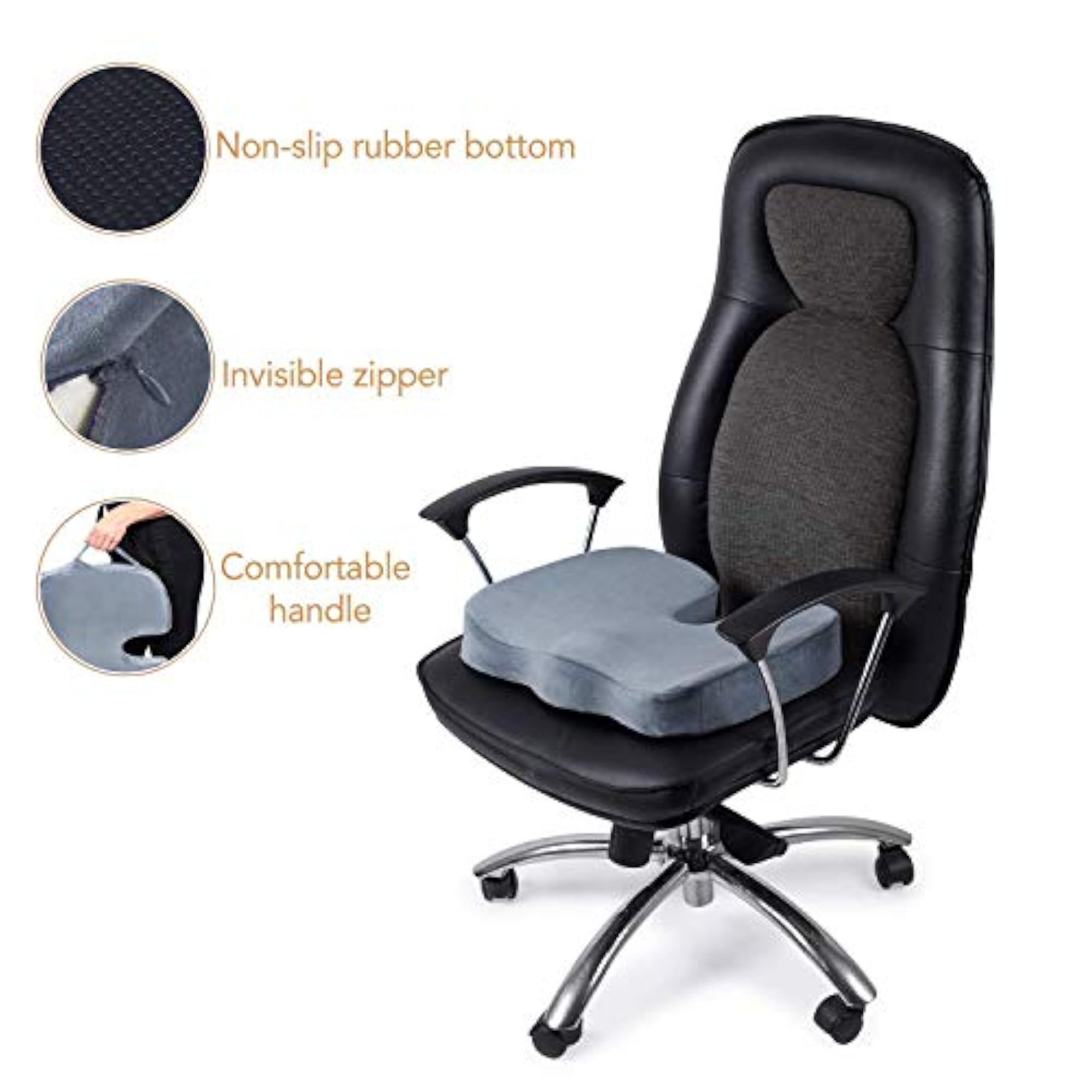 Orthopaedic Foam Coccyx Cushion Seat for Tailbone Pain