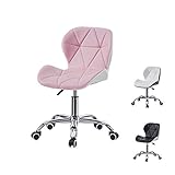 Ampliamente utilizado: silla giratoria de estilo minimalista moderna que se puede utilizar con cualquier entorno interior. Se puede utilizar como silla de ordenador, silla de personal, silla de jóvenes, silla de maquillaje. Al mismo tiempo, también es un buen regalo de Acción de Gracias, Navidad.