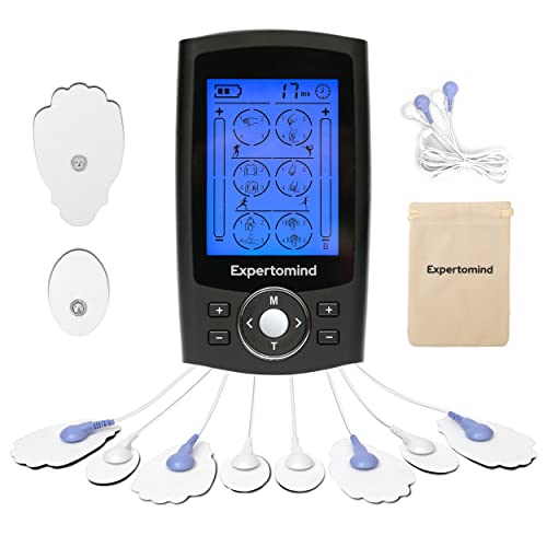 Expertomind TENS Massager | Muscle Massager With 10 Pads | Dual Channel EMS Unit | 24 Modes For Rs. 999 @ 78 %