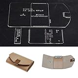 WUTA Key Case Pattern DIY Leather Craft Practical Key Holder Acrylic Template Set WT872