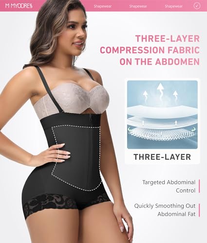 M MYODRESS Shapewear Tummy Control Fajas Colombianas Moldeadoras Girdles Body Shaper Butt Lift Tummy Tuck Compression Garment2
