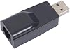 USB to RJ45 LAN Ethernet Adapter 100Mbps USB2.0 Network Card for PC Laptop Desktop DVB Set Top Box Drive-Free Black