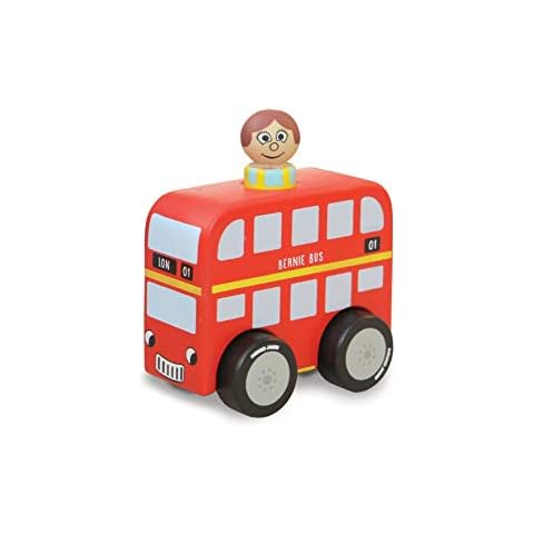 Indigo Jamm Mini Bernie Bus and Evelyn, Wooden Toy for Ages 18 Months + (Mini Bernie & Evelyn) Cover