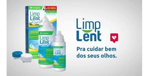 Limp Lent solução para Lentes 350ml + 120ml e estojo porta lentes de contato