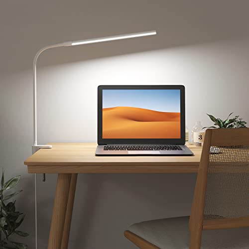Lepro Lampada da Scrivania LED con Morsetto, Lampada da Tavolo con 3 Modalità, 10 Livelli di Luminosità, Luce...