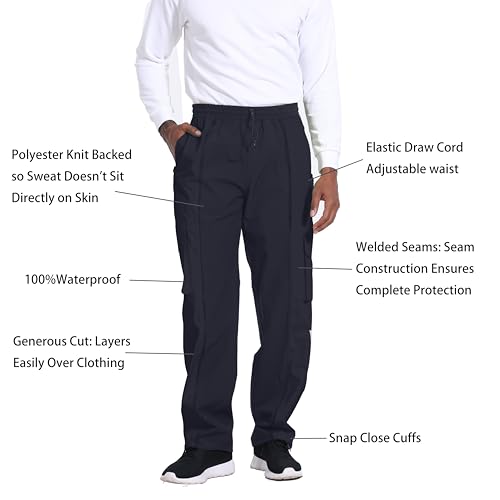 Men's Hiking Jacket&Pants 3-Piece Set: 3L-Gore Pro-Tex Shell, 20,000mm Waterproof, 15,000 Breathable,Ultralight 650g 5