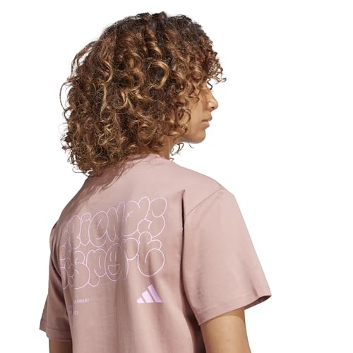T-Shirt Graphique Lounge Verbiage Adidas Coupe Ample Fluide - 4