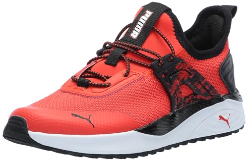 Image of PUMA Shoes Pacer 23 Sneaker, 6.5 US Unisex Big Kid, Red Black White
