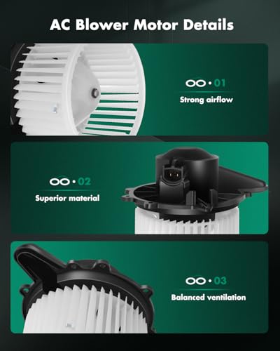 Image of SCITOO HVAC Heater Blower Motor Front Fit For Ford,For Lincoln Models - For Blackwood,For Expedition,For F-150,For F-150 Heritage,For F-250,For Navigator Replacement For # 700027 Blower Fan