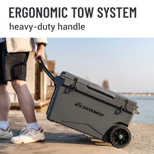 Image of EchoSmile 25 /30 /35 /40 /60 /75 Quart Rotomolded Cooler, Built to Stand up to The Rigors of The Journey