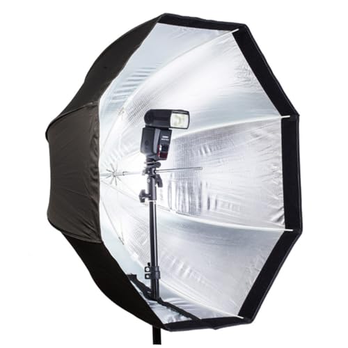 Image of Octagonal Softbox Umbrella Photo Light Box for Photography and Video Studio Lighting with Diffuser - Professional Lighting Modifier for Camera Photo Equipment