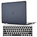 ACJYX Coque MacBook Pro 15 Pouces 2019 2018 2017 2016 Modèle A1707 A1990, Coque Housse Rigide Étui et Couverture de Clavier pour MacBook Pro 15 avec Touch Bar/ID - Noir 1