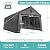 K Knowbody 12 x 20 FT Carport,Heavy Duty Peak Portable Garage with All-Steel Metal Frame & Ventilated Windows, Anti-Snow UV Protection Car Canopy Outdoor Storage Shelter for Car,Truck,Boat,Black