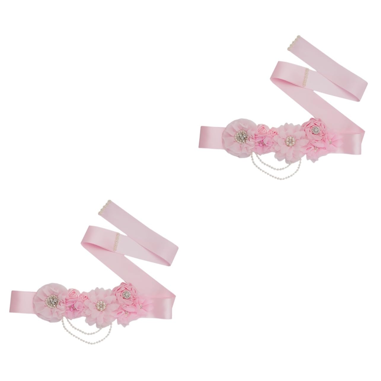 SHERCHPRY 3 Piezas Cinturón Boda Flor Faja Baby Shower Vientre Banda Bebé Ducha Traje Para Las Mujeres Fajas Para Accesorios Para Las Mujeres Novia Faja Ropa Formal Diamantes De Imitación