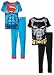 Justice League Boys' Batman Vs Superman Short Sleeve 4 Piece Cotton Set