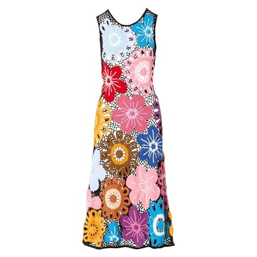 Jonathan Cohen, Floral Crochet Dress, L, Multi