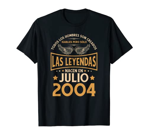 Cumpleaños Hombre Regalos Las Leyendas Julio 2004 Camiseta
