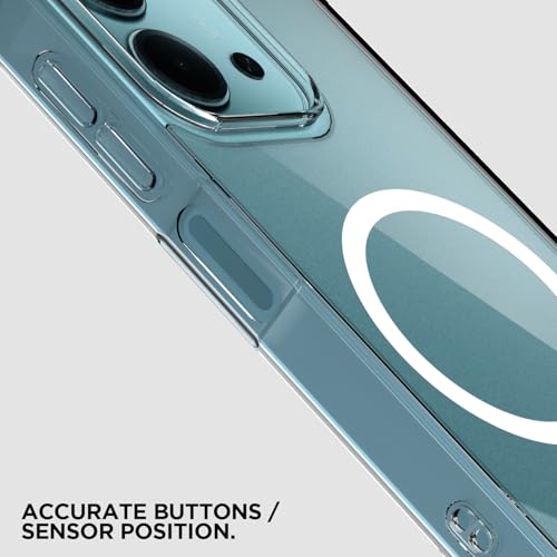 Image of Pikkme Back Cover for Redmi 15c 5G Mag-Safe Shockproof PC + TPU Protective Case Magnetic Support Bumper Case (Transparent Mag-Safe)