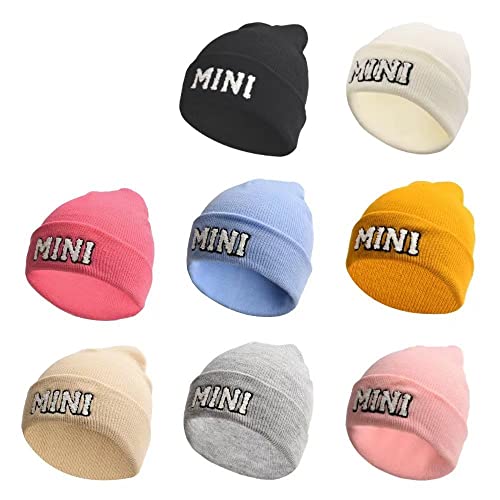Mama Mini Matching Set Beanie Hat 2PCS Parent-Child Banie Hat Family Beanie Hat Mothers Day3