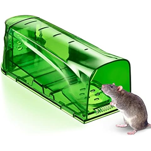Trazon Humane Mouse Traps Catch and Release That Work - Mouse Traps No Kill - Live Mouse Traps - Reusable Mouse Traps for House,Garage,Outside,Small Mice,Multiple Mice - 1 Pack Cover