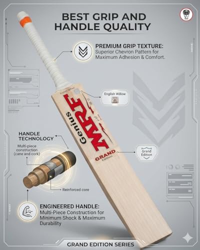 Image of SAG VK Profile English Willow Cricket Bat for 12-14 Yrs | Light Weight Size 6 for Youth