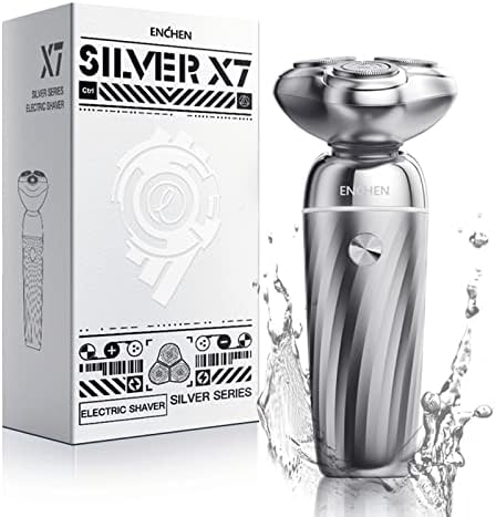 ENCHEN Beard Trimmer for Men Electric Razor 3D Rotary Shaver for Men, Rechargeable Wet & Dry Shaver Waterproof IPX7