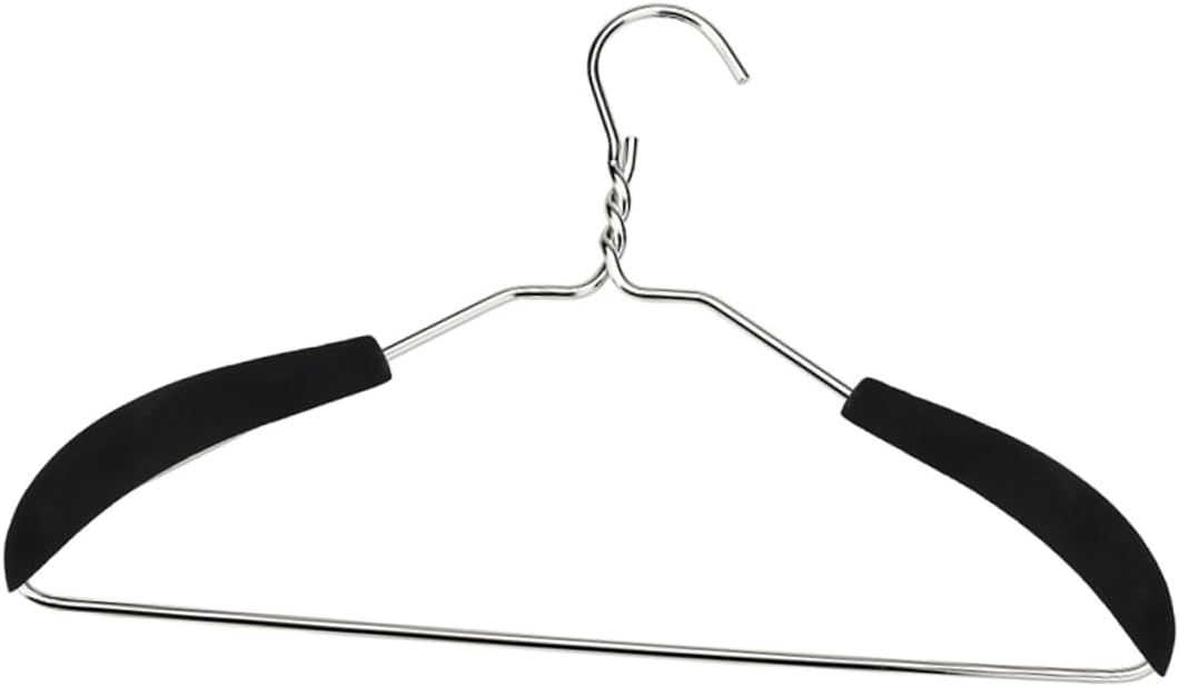 Unomor 48pcs Flocking Shoulder Pads for Clothes Hangers - Garment Support Prevents Deformation for Suits and Coats
