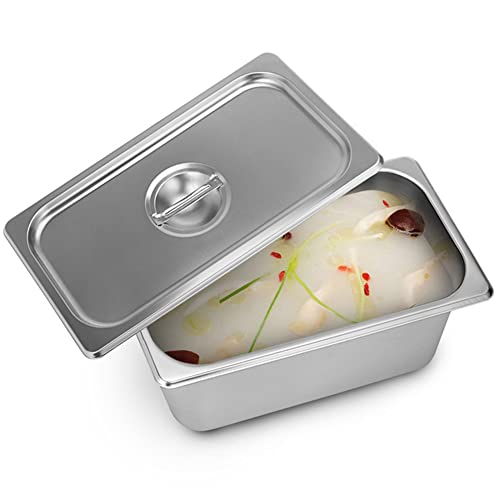 YIEOTM 3 pannen commerciële elektrische voedsel warme stoom, 3x4L pan Countertop Steamer roestvrij staal, 850W… - Afbeelding 7