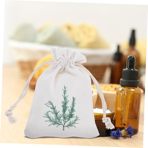 Bolsas de almacenamiento con cordón impresas hoja lavanda 10 piezas miniatura 7
