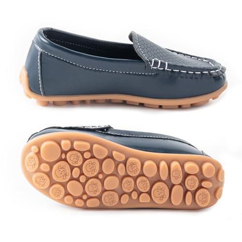 Image of Boys Girls Loafers Dress Flats Slip-On Oxford Casual Moccasins School Walking Boat Shoes(Toddler /Little Kid /Big Kid)