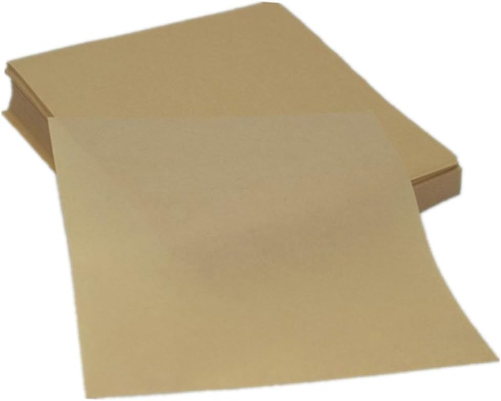 VOSAREA Food Grade Baking Paper Sheets 30×40cm, Unbleached Kraft Parchment Paper for Kitchen Cooking, Precut 100pcs Box, Safe Non-stick Baking and Grilling Accessories