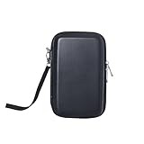 Wolfteeth 6.7 inch Smell Proof Case, Vape Case Holder, Vapor Carrying Case, Vape Pen Case Holder, Vape Pouch Travel Case, External Hard Drive Carrying Case, Travel Carrying Case Black(Empty Case Only)