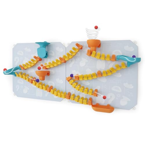 Oribel VertiPlay Magnetic Marble Run | Explorer Set STEM Toy | Creative Free Play Construction Kit for Kids | Works on Fridges; Lockers & Metal Surfaces (90 Pcs) by ORIBEL - Image 2