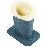 JOINPAYA Support à en Lin avec Doublure en Peluche, Porte Vertical pour Table de Nuit, Soc...