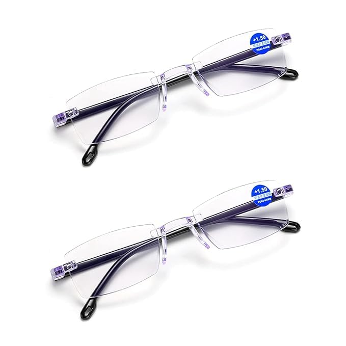 Combo Pack of 2 &3Foldable Reading Glasses for Men & Women | One Power Lightweight Pocket Readers | Compact Small Size Specs for Mobile, Computer-image-5