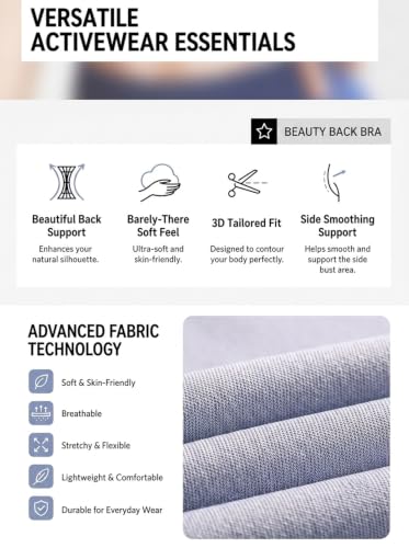 Image of Women Sports Bra | Seamless Design for a Stylish Look | Soft, Skin-Friendly Fabric for All-Day Comfort | Seamless Stretch Knit | Soft, Breathable, Lightweight & 4-Way Stretch (Open Back)