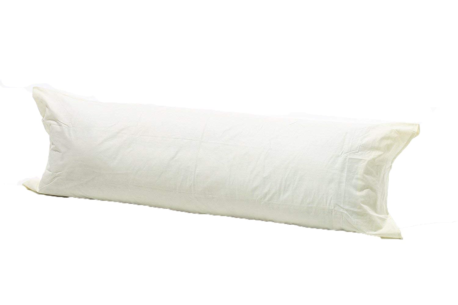 AmigoZone Bolster Pillowcases - Pregnancy Maternity Orthopaedic Support Pillowcase (Double 4.6FT(52"), Cream)
