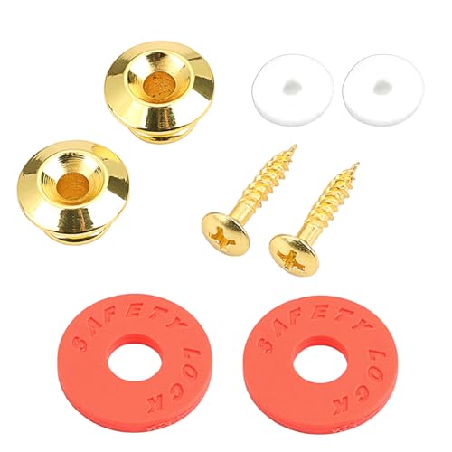 Professional Guitar Strap Set Metal Buttons Silicone Straps Secure Fastening for Acoustic Electric Bass Ukulele Guitar Strap Loc