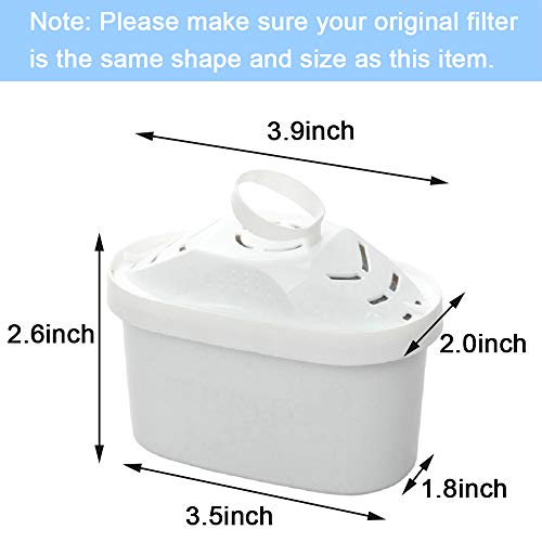4-Pack Water Filters Replacement Universal Cartridges With Multistage Filtration System, Removes Chlorine, Fluoride, Dirt, And Harmful Metals, Compatible With Most Brands Of Water Filter Pitcher #TOP3