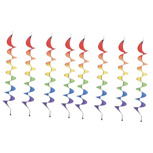 Kisangel 1 Juego Tira De Viento Colorida Decoración Exterior Fall Decor Molino Luces Solares Al Aire Libre Manga De Viento De Colgando Decoración Al Aire Libre Paño 4 Piezas