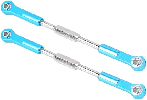 Varillaje de dirección a control remoto, 2 piezas, varillaje de varilla de dirección de automóvil a control remoto, barra de dirección de aluminio a