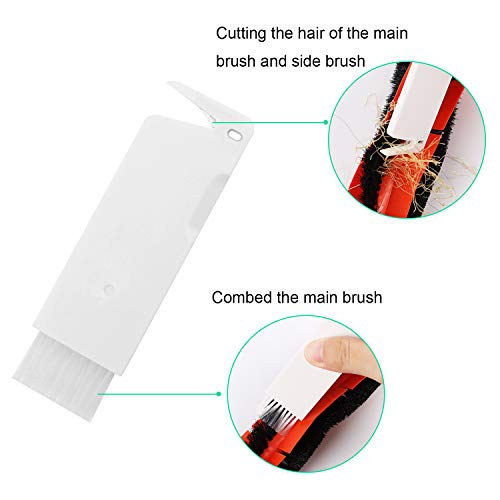 ABC life Zubehör für Xiaomi Saugroboter, 2 Zentralbürste& 6 Seitenbürste& 1 Reinigungshilfe& 4 HEPA Filters,Staubsauger-teile Ersatzteile für Xiaomi Mi Robot und Cleaner Roborock S50 S51 S6(19-Teilig) – Bild 6